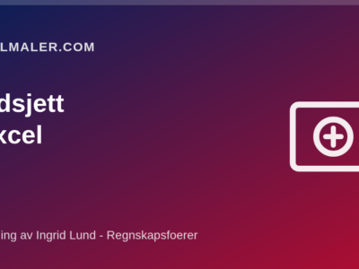 Lag et budsjett i Excel